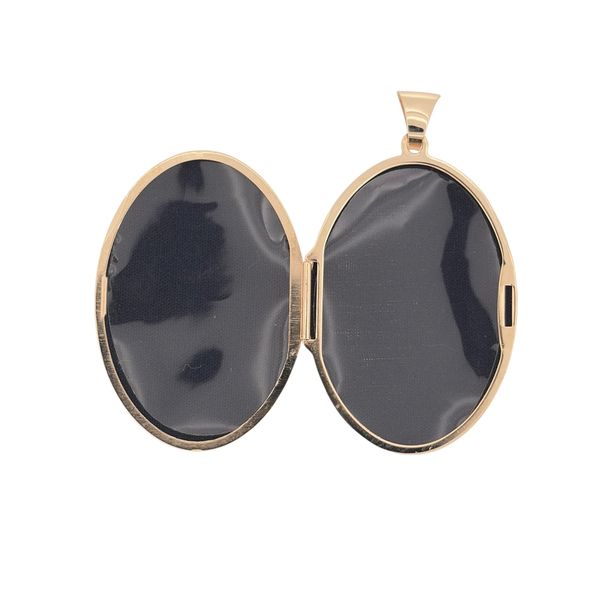 9ct Gold Large Swirl Patterned Oval Locket
