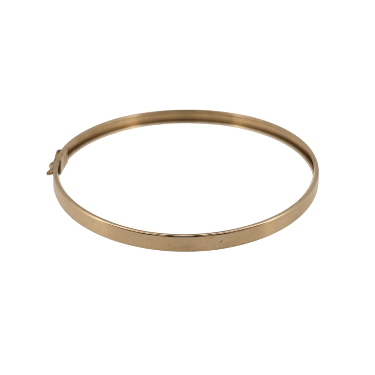 9ct Gold Plain Hinged Bangle