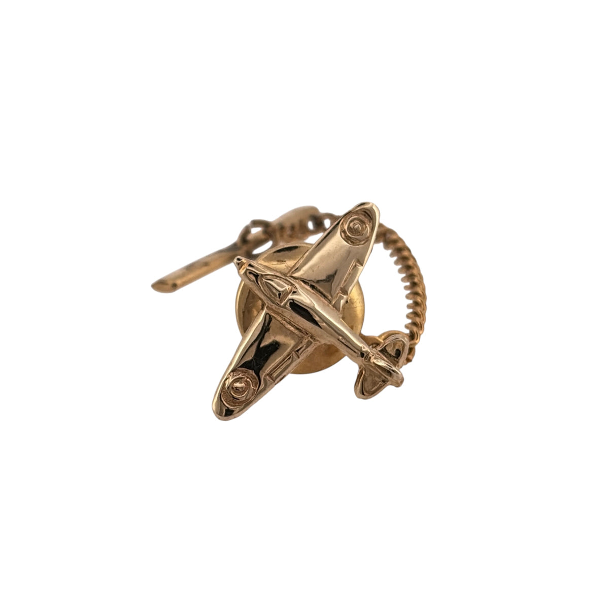9ct Gold Aeroplane Tie Pin