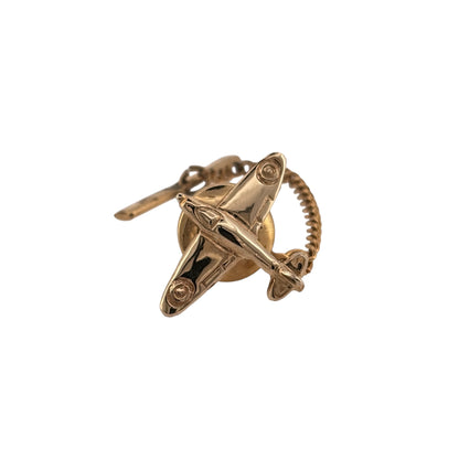 9ct Gold Aeroplane Tie Pin