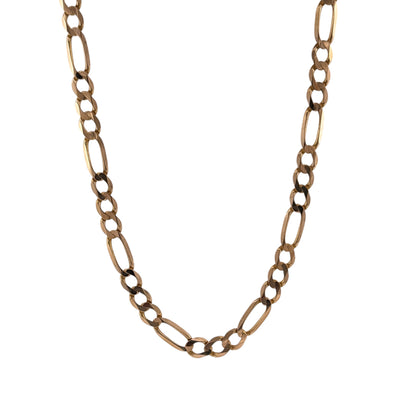 9ct Gold 19" Figaro Chain