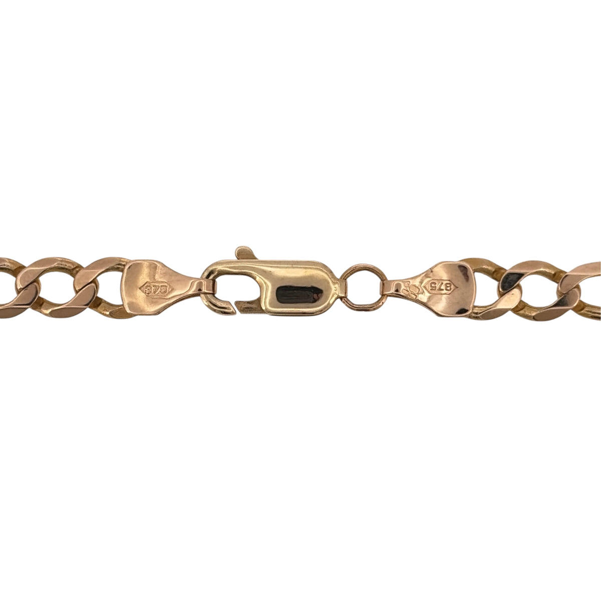 Add a substantial gold piece to your jewellery collection with this pre-owned 9ct yellow gold Figaro chain, featuring a classic alternating link design.

Design: The chain features a traditional Figaro link pattern, combining longer and shorter links to create a distinctive and timeless appearance.
Material: Made from 9-carat yellow gold, the warm gold tone complements the classic Figaro design.
Chain Detail: The links measure approximately 5mm wide, giving the chain a noticeable and substantial profile.