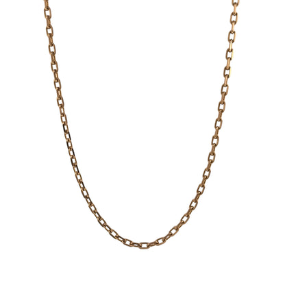 9ct Gold 24" Facteted Belcher Chain