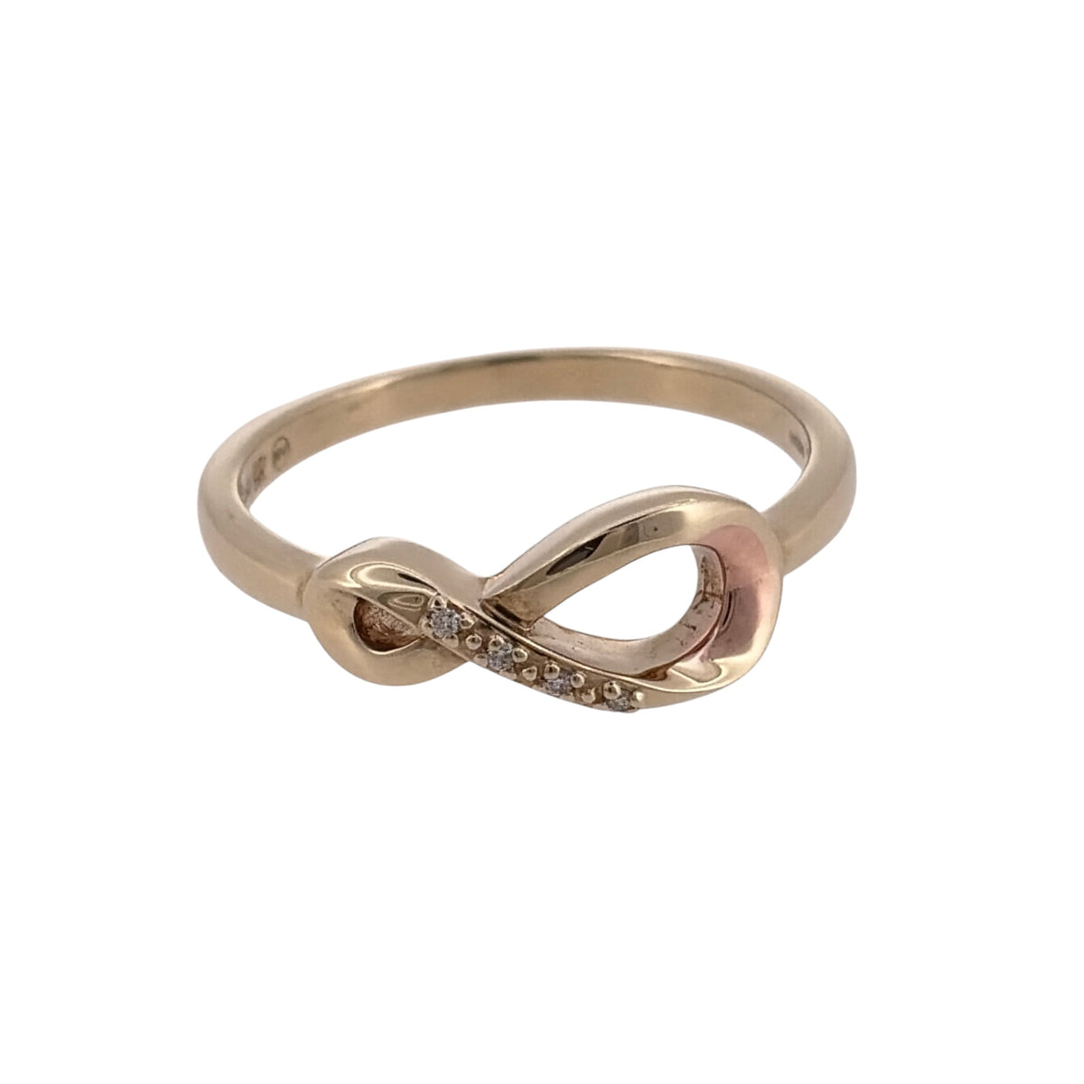 9ct Gold & Diamond Clogau Infinity Ring