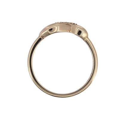 9ct Gold & Diamond Clogau Infinity Ring