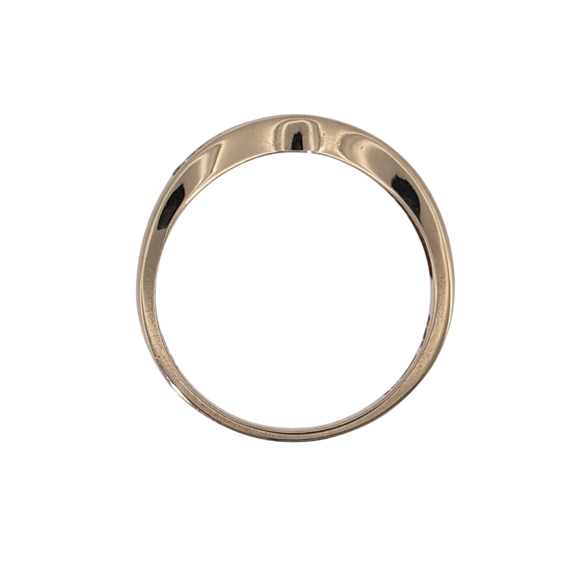 9ct Gold & Diamond Wishbone Ring