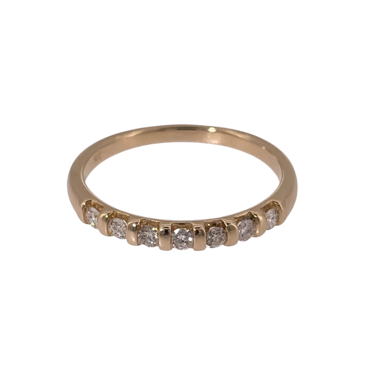 9ct Gold & Diamond Band Ring