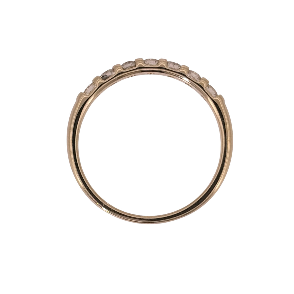 9ct Gold & Diamond Band Ring