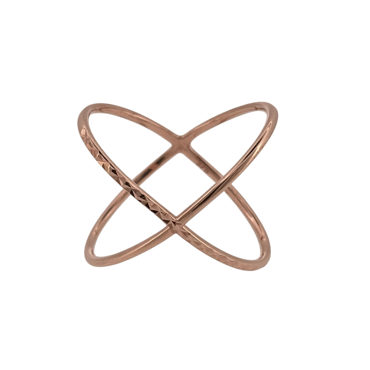 9ct Gold Crossover Ring