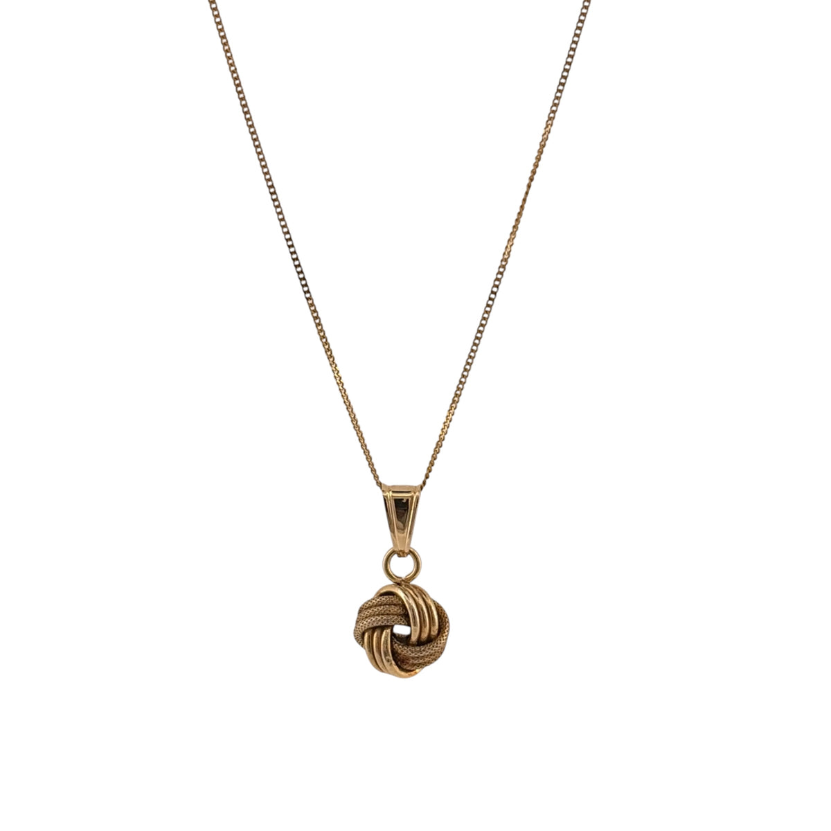 9ct Gold Knot 18" Necklace