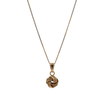 9ct Gold Knot 18" Necklace