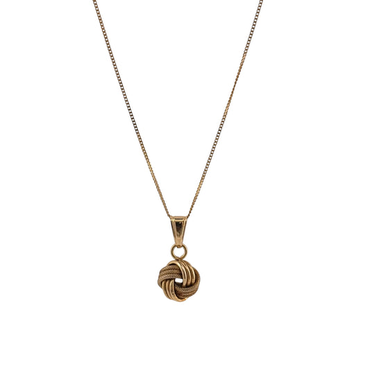 9ct Gold Knot 18" Necklace