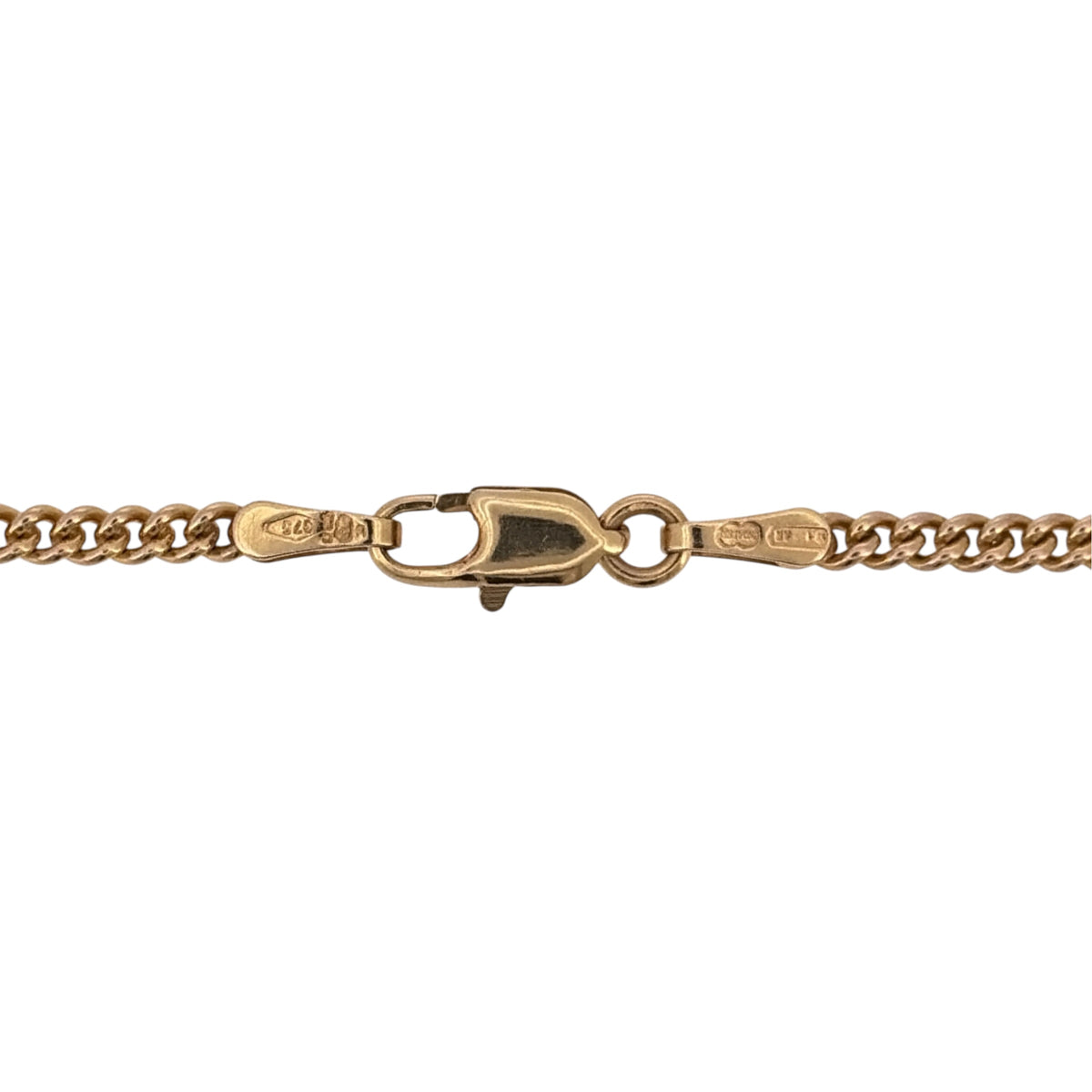 Add a classic gold staple to your jewellery collection with this pre-owned 9ct yellow gold curb chain, featuring a timeless and versatile link design.

Design: The chain features a traditional curb link design, offering a classic appearance suitable for wearing alone or paired with a pendant.
Material: Made from 9-carat yellow gold, the warm gold tone gives the chain a timeless and versatile finish.
Chain Detail: The curb links measure approximately 2mm wide, creating a neat yet noticeable profile.