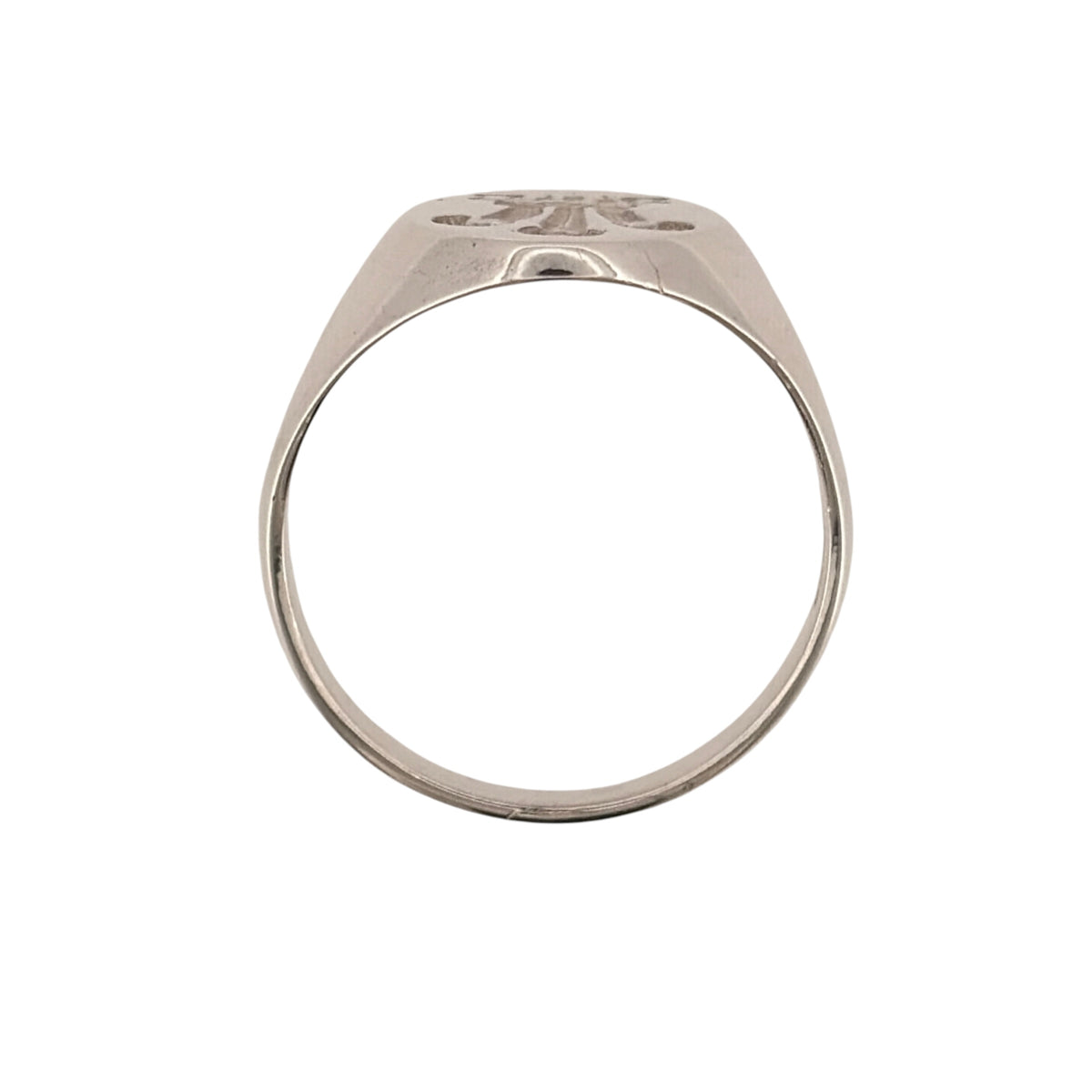 925 Silver Welsh Three Feathers Oval Signet Ring