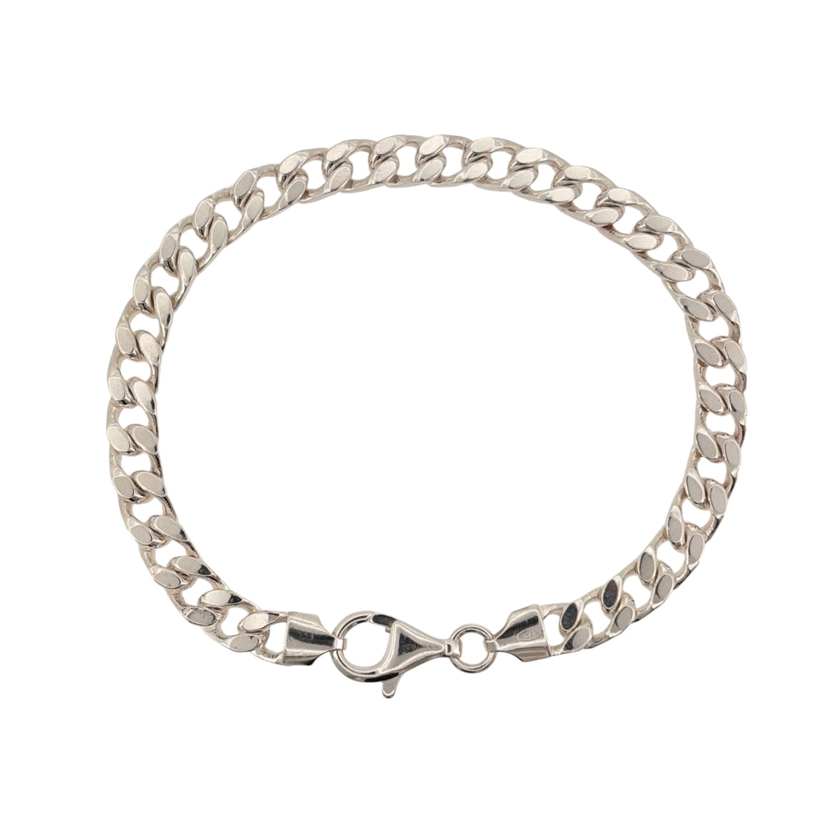 925 Silver 8.5" Curb Bracelet