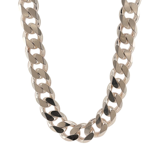 925 Silver 22" Curb Chain