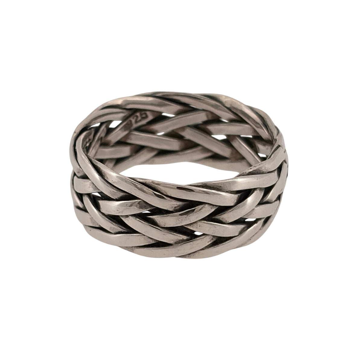 925 Silver Celtic Woven Band Ring