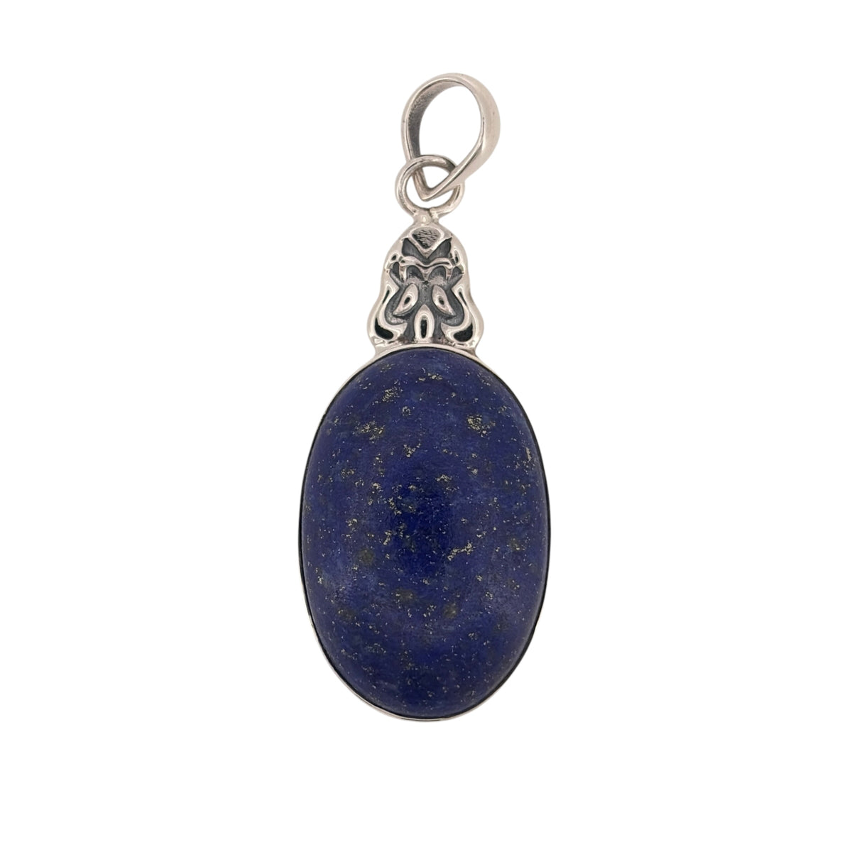 925 Silver & Lapis Lazuli Oval Pendant