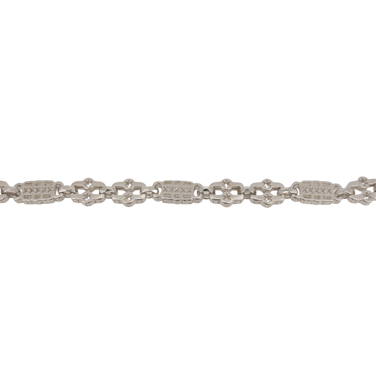925 Silver 20" Star and Bar Chain