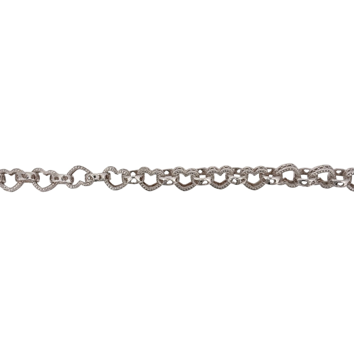 925 Silver 22" Heart Link Belcher Chain