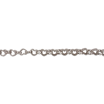 925 Silver 22" Heart Link Belcher Chain