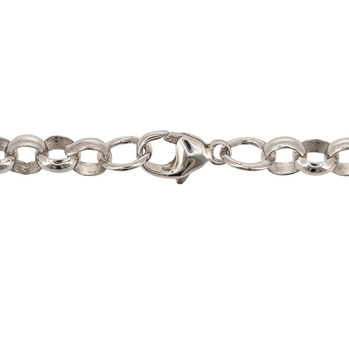 Pre-owned 925 Silver Round Link Belcher Chain with the weight between 26.60 and 30.20 grams with the link width 5mm