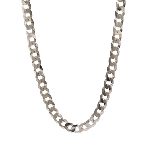 New 925 Silver 24" Curb Chain