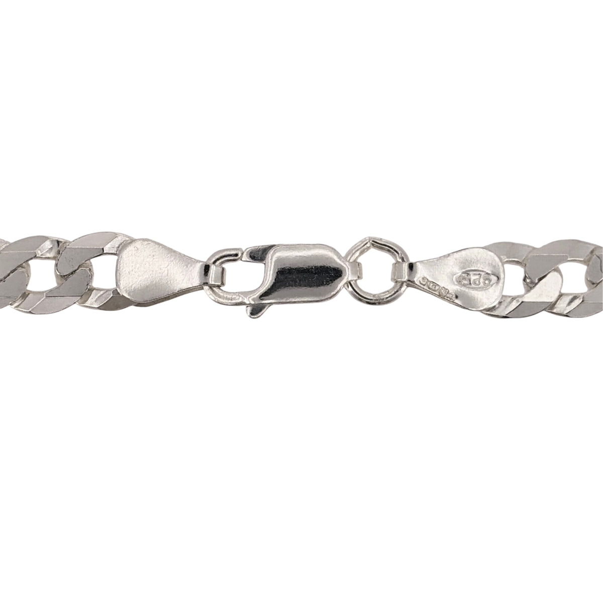 Pre-owned 925 Silver 24" Curb Chain with the weight 22.80 grams with the link width 6mm