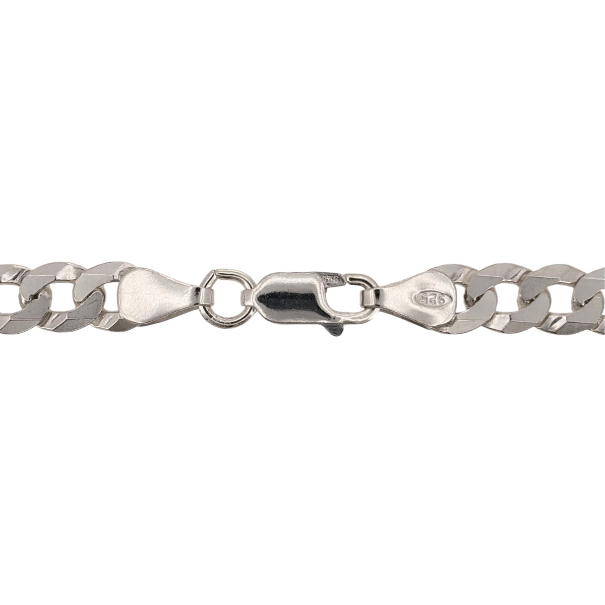 Pre-owned 925 Silver Curb Chain with the approx weight between 18.70 and 24.30 grams with the link width 6mm