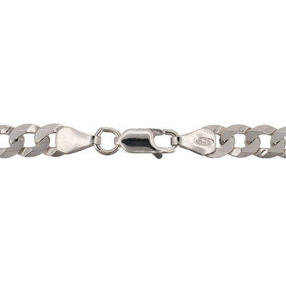 Pre-owned 925 Silver Curb Chain with the approx weight between 18.70 and 24.30 grams with the link width 6mm