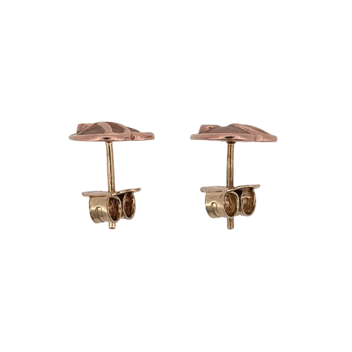 9ct Gold & Diamond Clogau Heart Stud Earrings