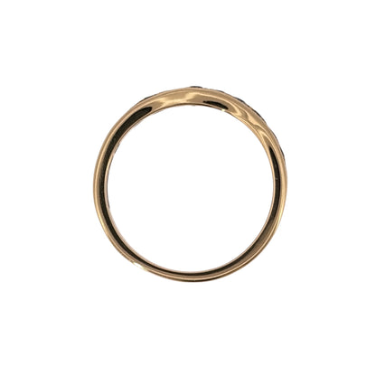 18ct Gold & Diamond Wishbone Ring