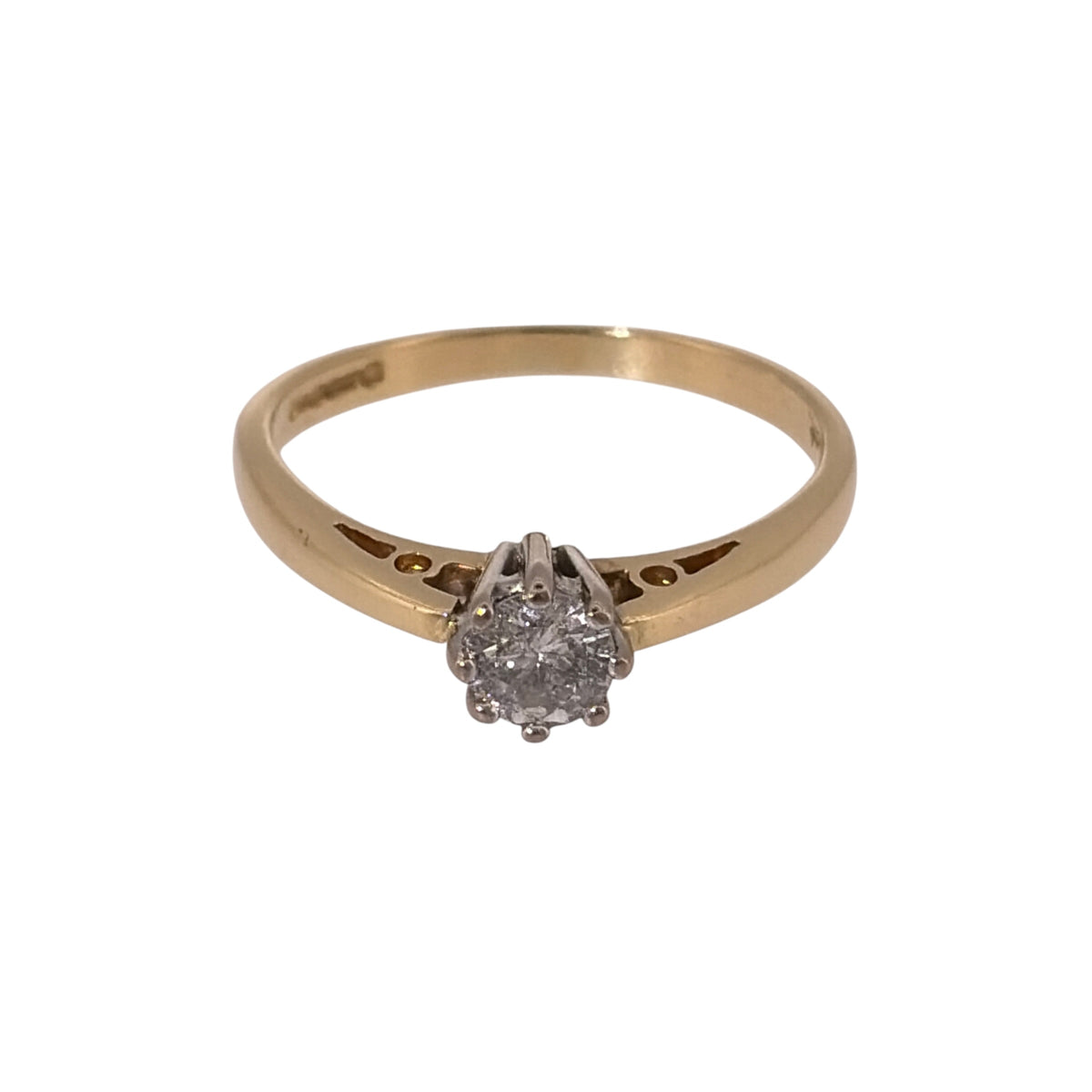 18ct Gold & Diamond Solitaire Ring