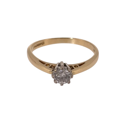 18ct Gold & Diamond Solitaire Ring