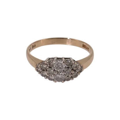 9ct Gold & Diamond Cluster Ring