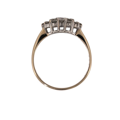 9ct Gold & Diamond Cluster Ring