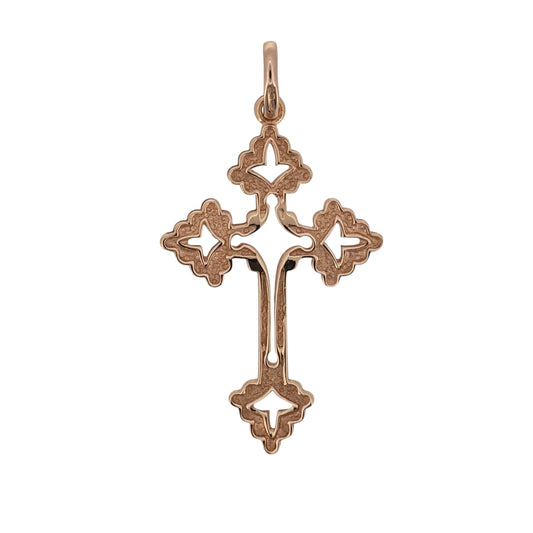 Add a meaningful piece to your jewellery collection with this pre-owned 9ct yellow gold fancy cross pendant, featuring a decorative design and a classic gold finish.

Design: The pendant features a traditional cross shape with fancy detailing, creating a distinctive and timeless appearance.
Material: Made from 9ct yellow gold, offering a warm gold finish that complements the decorative cross design.