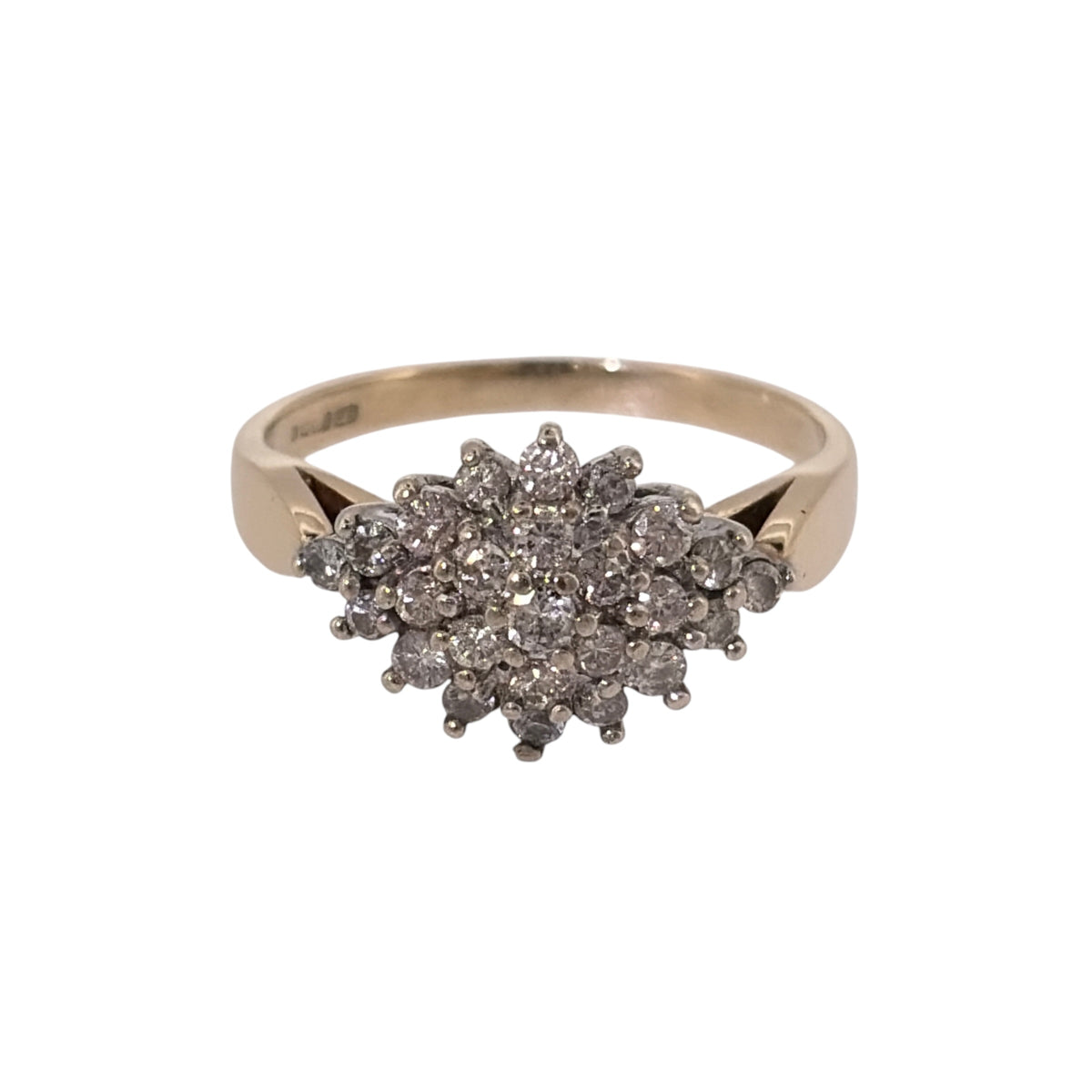 9ct Gold & Diamond Cluster Ring