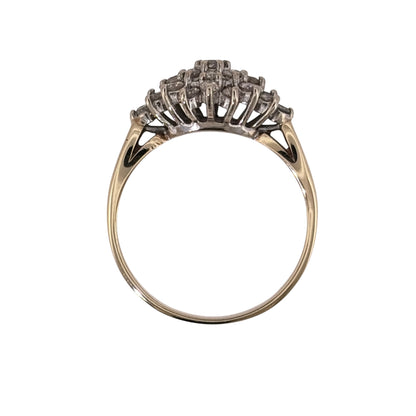 9ct Gold & Diamond Cluster Ring