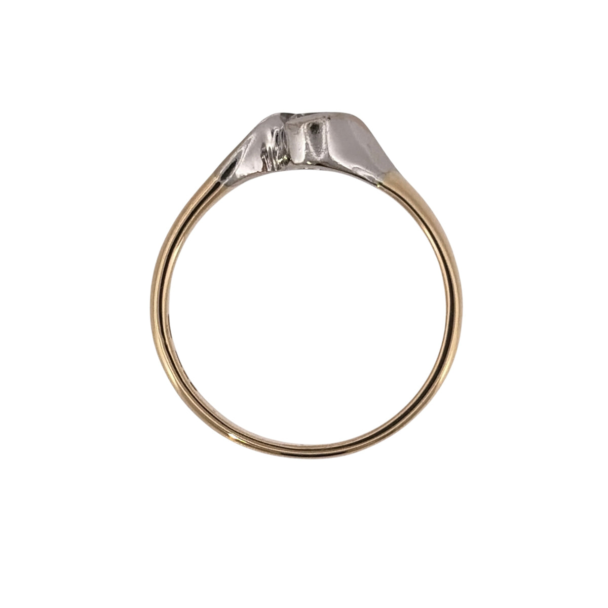 18ct Gold & Diamond Twist Solitaire Ring