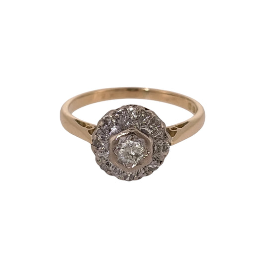 18ct Gold & Diamond Cluster Ring