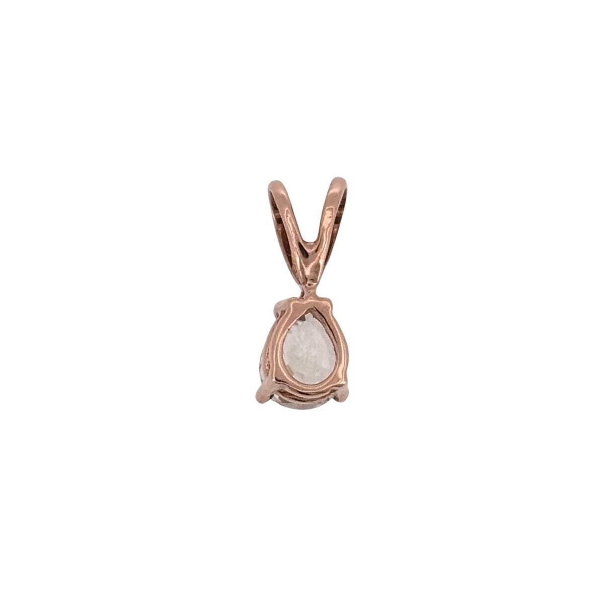 Add an elegant piece to your jewellery collection with this pre-owned 9ct rose gold and cubic zirconia teardrop solitaire pendant, featuring a delicate teardrop-shaped stone in a classic design.

Design: The pendant features a traditional solitaire design, with a single teardrop-shaped cubic zirconia stone creating a delicate and timeless appearance.
Material: Made from 9ct rose gold, offering a warm pink-toned finish that complements the cubic zirconia.