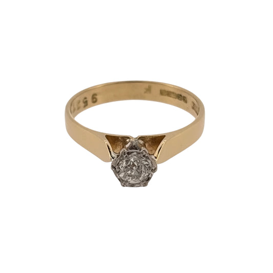 18ct Gold & Diamond Solitaire Ring