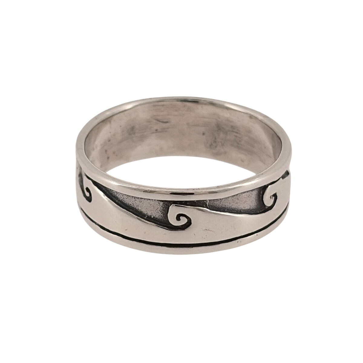 925 Silver Wave Band Ring
