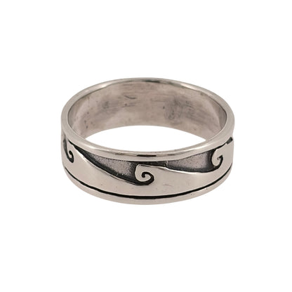 925 Silver Wave Band Ring