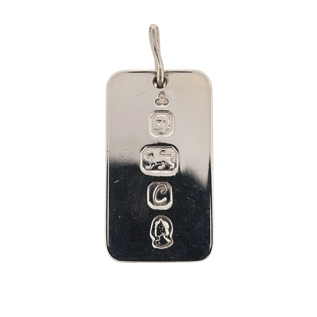925 Silver Rectangle Ingot Pendant
