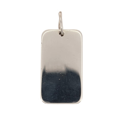 Add a substantial piece to your jewellery collection with this pre-owned 925 sterling silver solid rectangle ingot pendant, featuring a classic rectangular design and a weight of 31 grams.

Design: The pendant features a traditional rectangular ingot shape, creating a bold and timeless appearance.
Material: Made from solid 925 sterling silver, offering a classic silver finish.