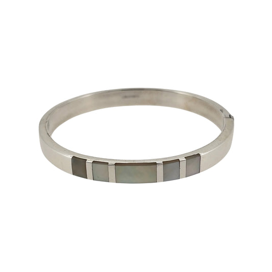 925 Silver & Mother of Pearl Bangle
