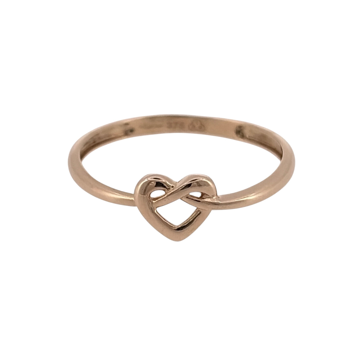 9ct Gold Heart Knot Ring
