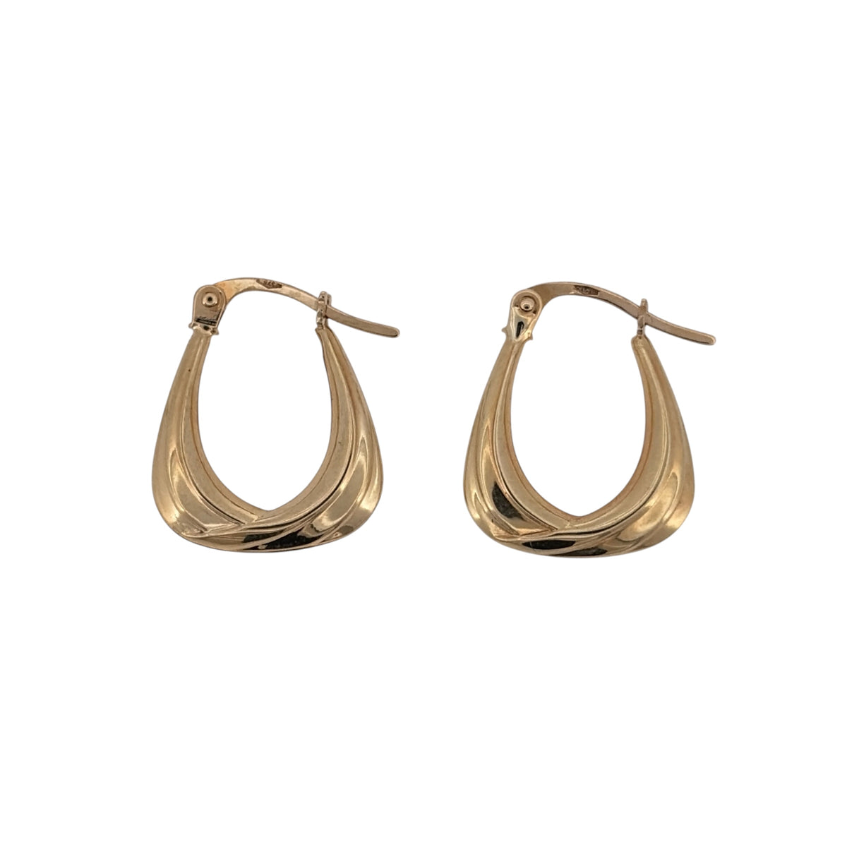 9ct Gold Handbag Creole Earrings